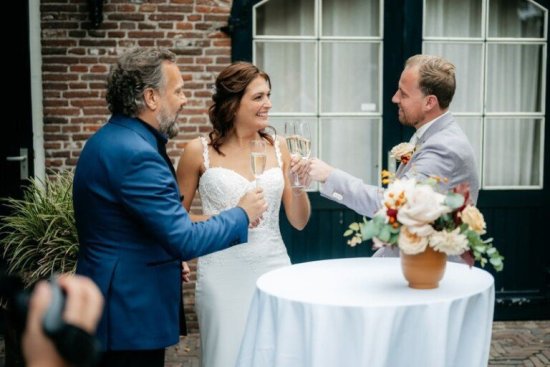 Marcella Kramer tijdens het televisieprogramma Married at first sight, waarbij ze trouwde met een onbekende.