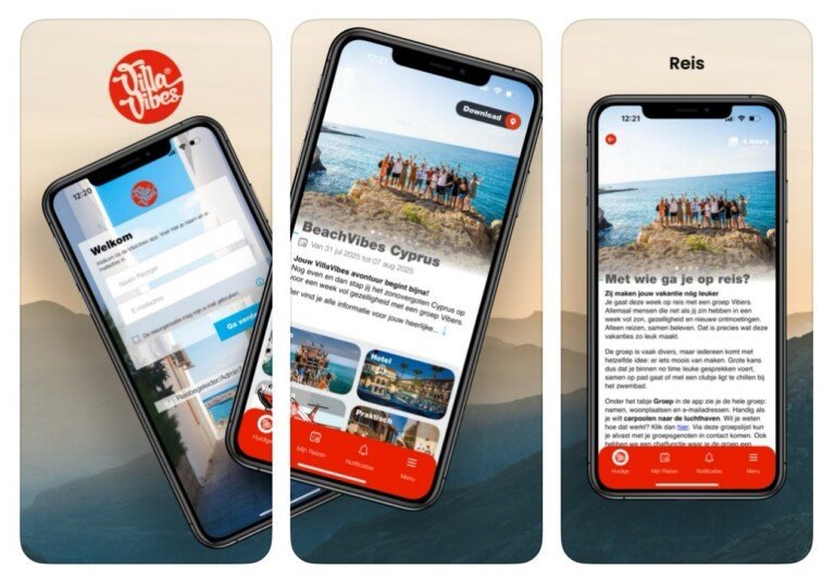 VillaVibes app.